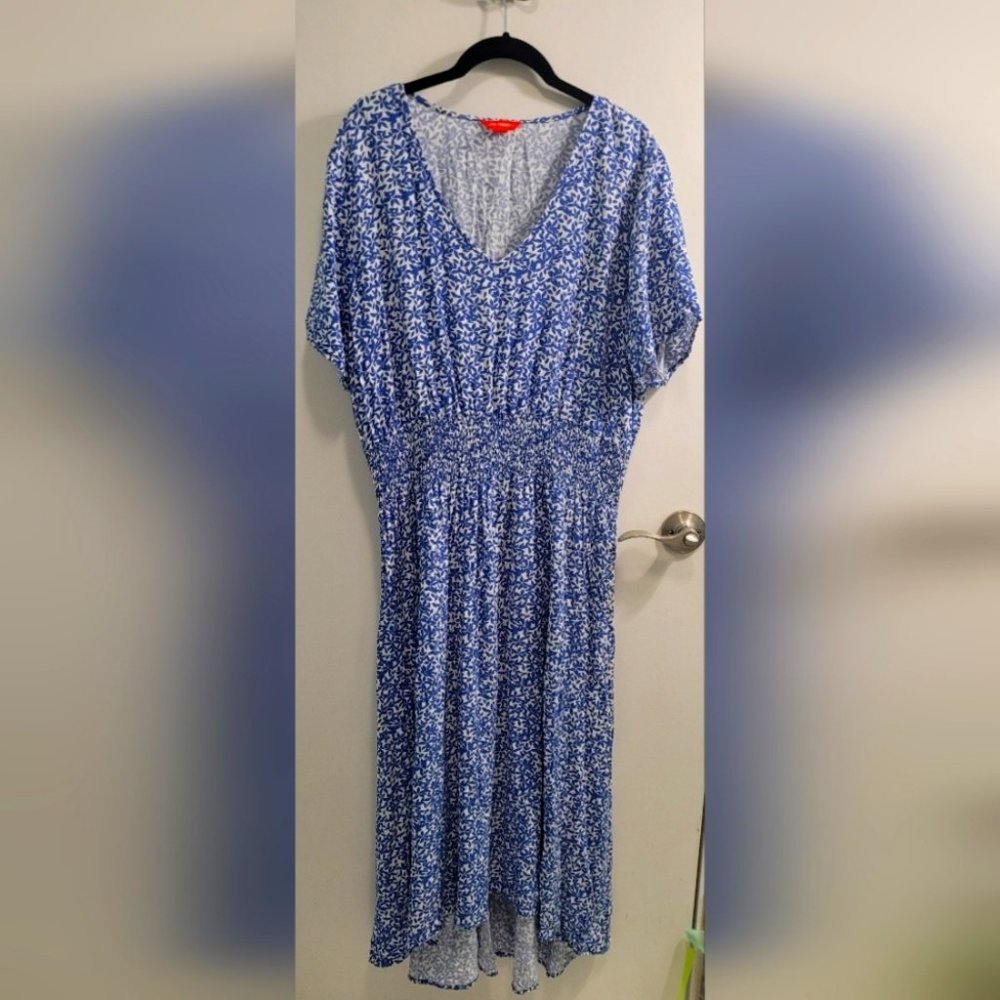 1X Joe Fresh Floral High-Low Dress